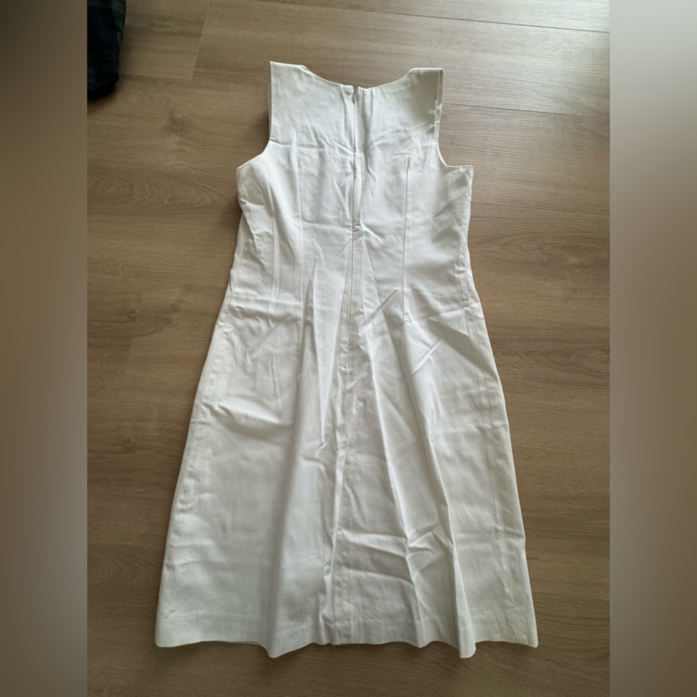 Calvin Klein White Button-Front Dress - Picture 2 of 5
